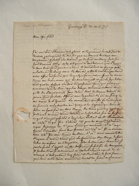 Guillaume François de Bure accablé.